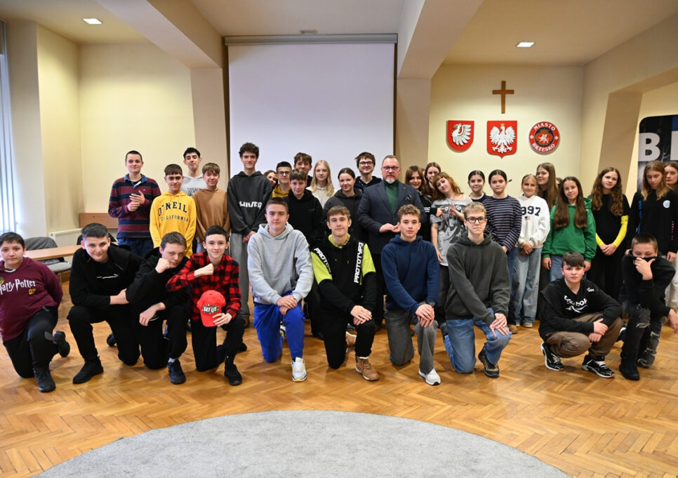 Lekcja WOS-u w magistracie. Gmina Brzesko