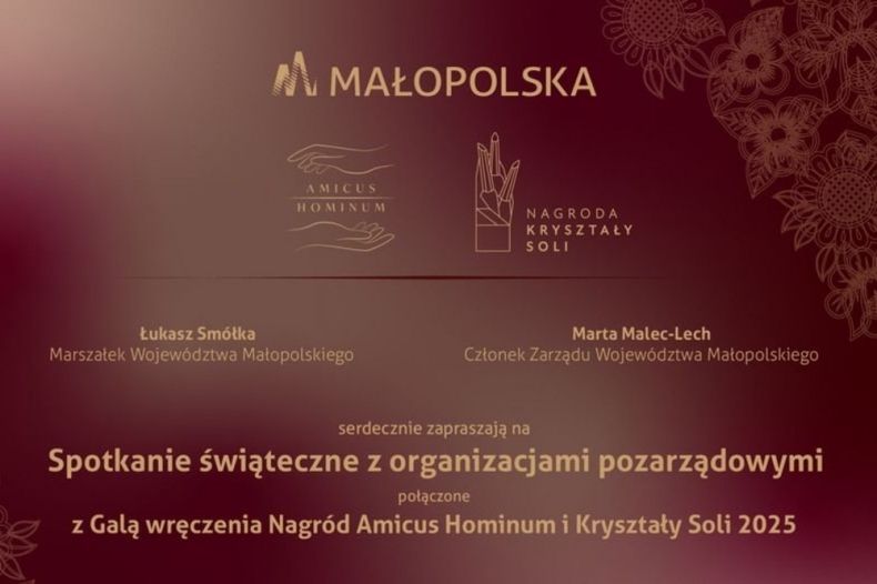 Świąteczne spotkanie przedstawicieli Województwa Małopolskiego z organizacjami pozarządowymi. Małopolska
