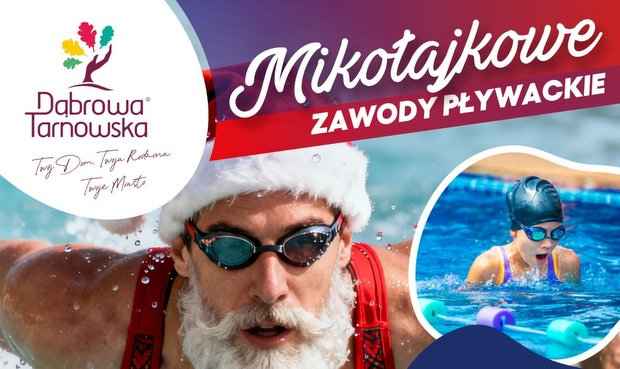 HO! HO ! HO! Mikołaj zaprasza na zawody pływackie!. Gmina Dąbrowa Tarnowska