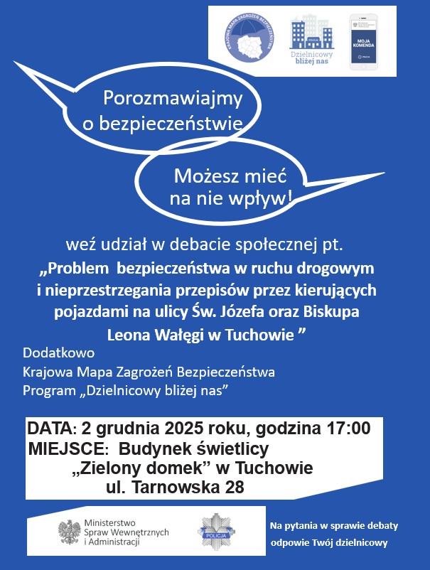 Debata o bezpieczeństwie w ruchu drogowym w Tuchowie. Tarnów