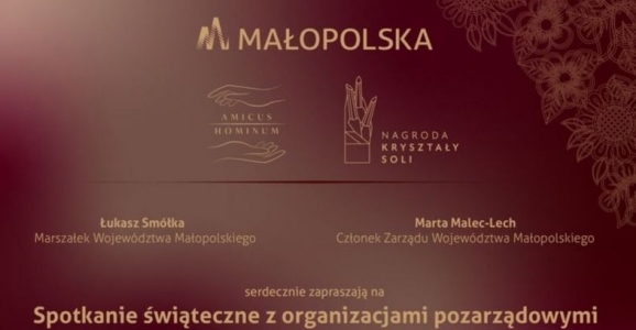 Świąteczne spotkanie przedstawicieli Województwa Małopolskiego z organizacjami pozarządowymi. Powiat Brzeski