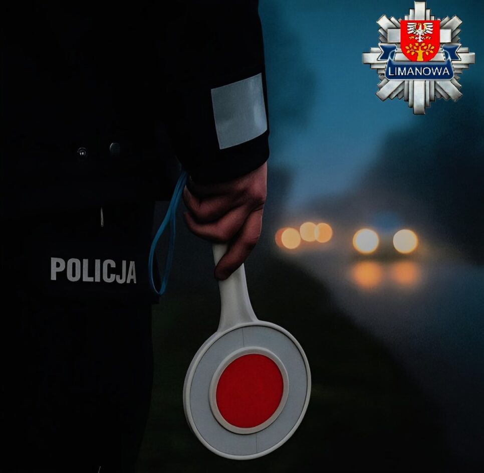 Podsumowanie weekendu na drogach powiatu limanowskiego. Limanowa