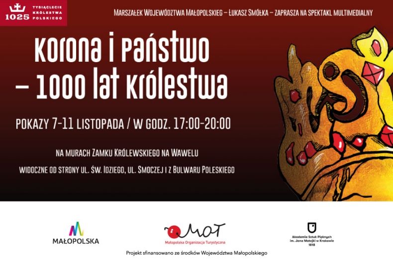 Wyjątkowy spektakl multimedialny na Wawelu. Małopolska