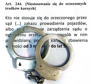 Dwukrotnie w ciągu czterech dni złamała sądowy zakaz prowadzenia pojazdu. Miechów