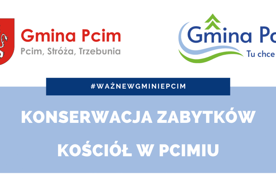 Konserwacja zabytków – parafia w Pcimiu. Gmina Pcim