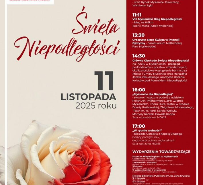 Myślenice uczczą Narodowe Święto Niepodległości. Gmina Myślenice