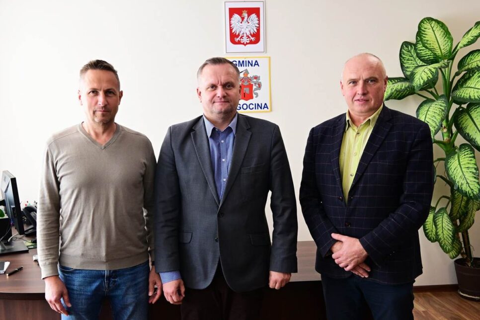Spotkanie Wójta z przedstawicielami nowego zarządu spółki Zamvinex. Gmina Żegocina