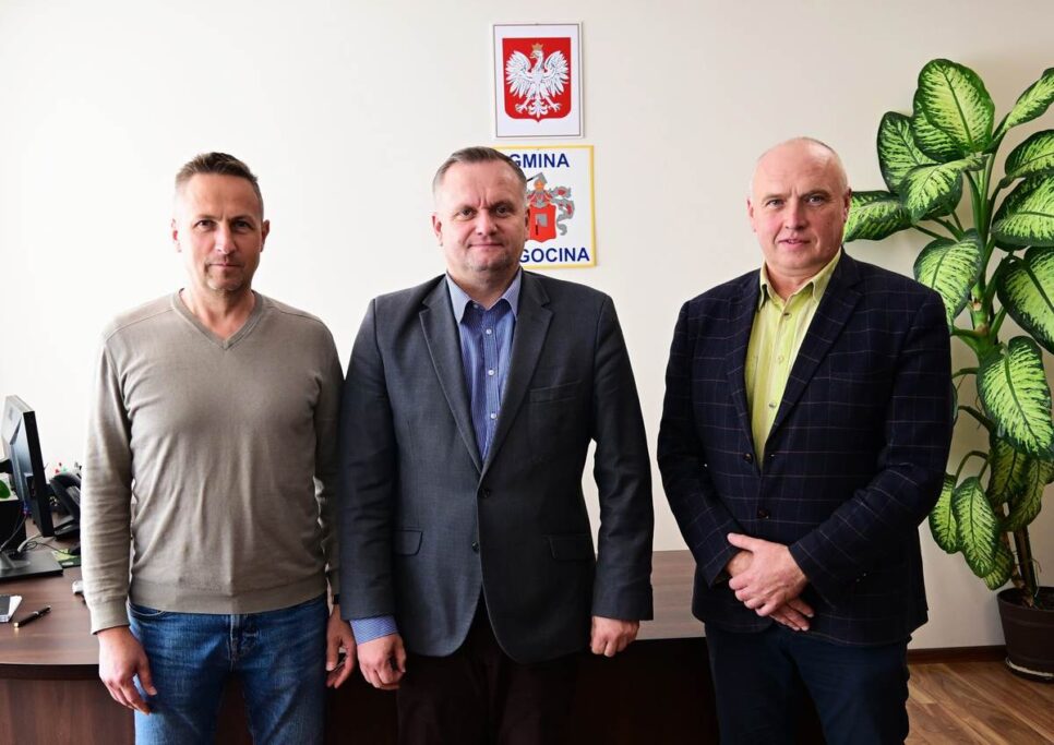 Spotkanie Wójta z przedstawicielami nowego zarządu spółki Zamvinex. Gmina Żegocina