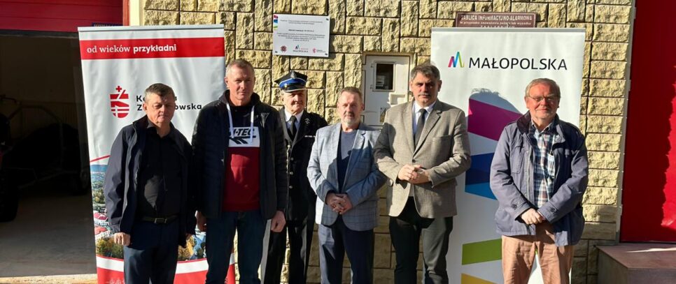 Odbiór prac remontowych w remizie OSP Bugaj. Kalwaria Zebrzydowska