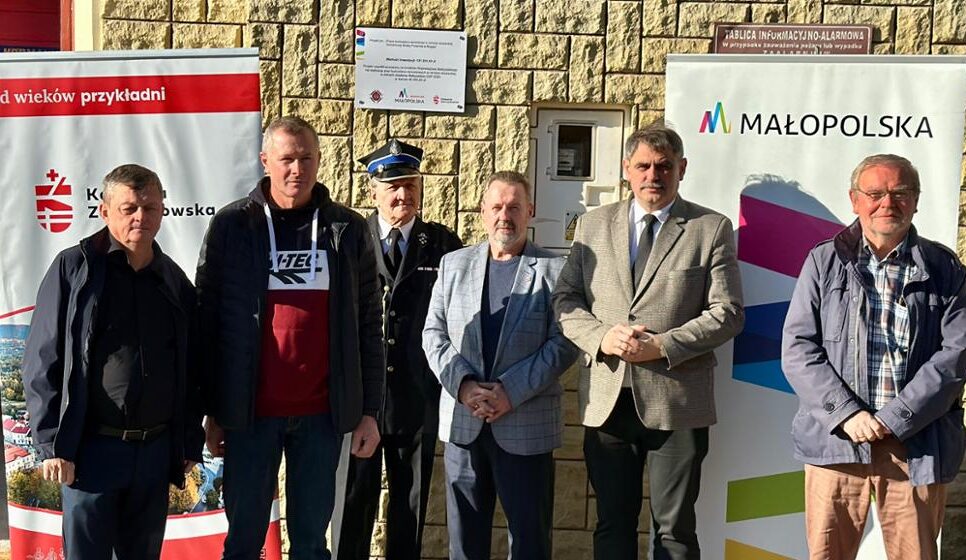 Odbiór prac remontowych w remizie OSP Bugaj. Kalwaria Zebrzydowska