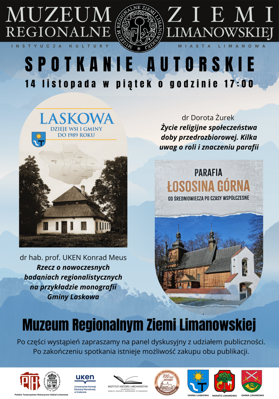 Zaproszenie na spotkanie autorskie. Gmina Laskowa