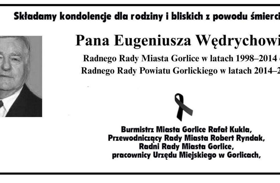 Zmarł Eugeniusz Wędrychowicz. Gorlice