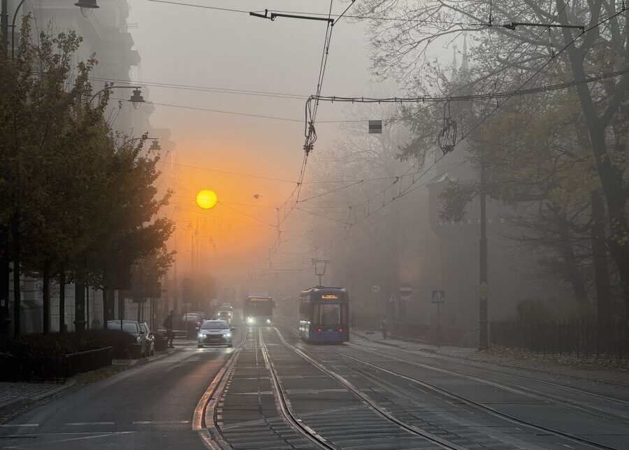 Uwaga na gęste mgły!. Kraków