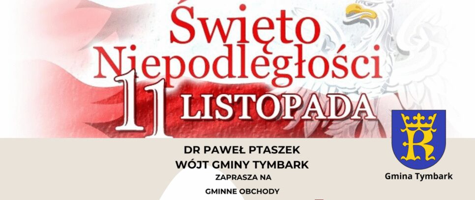 Obchody Narodowego Święta Niepodległości – zmiana godziny Mszy Świętej. Gmina Tymbark
