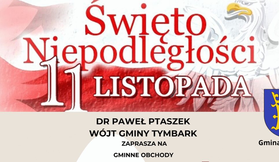 Obchody Narodowego Święta Niepodległości – zmiana godziny Mszy Świętej. Gmina Tymbark