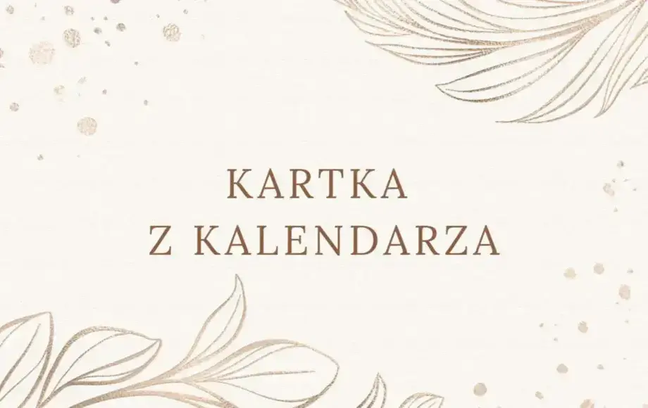 Kartka z kalendarza. Gmina Nowy Wiśnicz