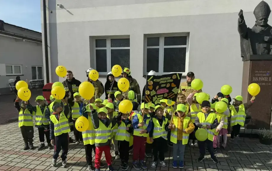 Działania podjęte przez Szkołę Podstawową im. Jana Pawła II w ramach udziału w konkursie ,,Odblaskowa Szkoła”. Gmina Nowy Wiśnicz