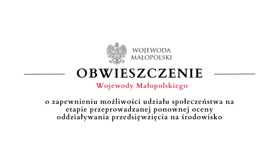Obwieszczenie Wojewody Małopolskiego – 12.11. Gmina Limanowa