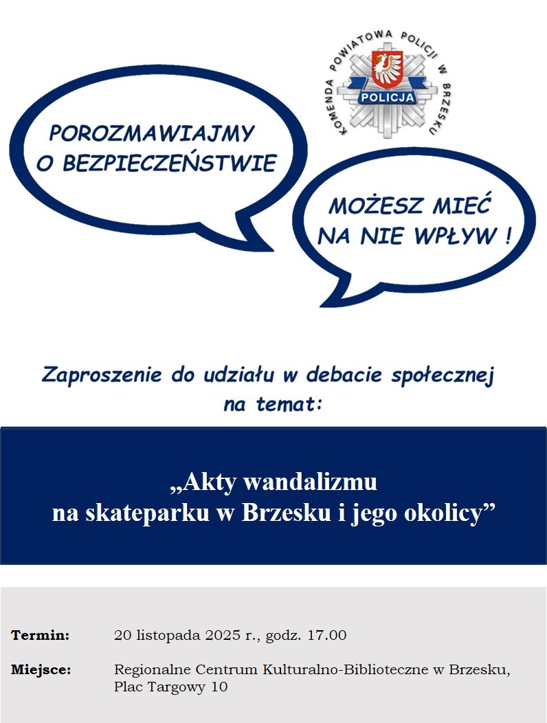 Zaproszenie na debatę społeczną. Brzesko