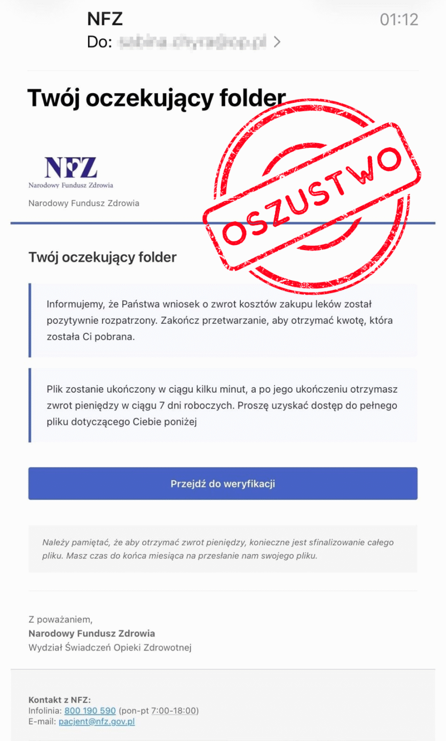 Nowa próba oszustwa na NFZ. Gmina Krzeszowice