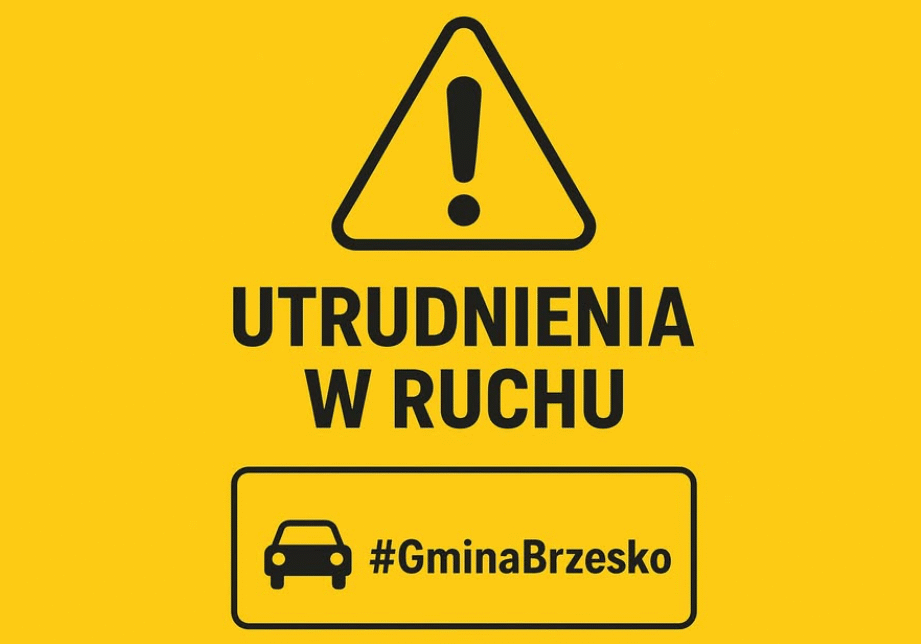 Utrudnienia w ruchu. Gmina Brzesko