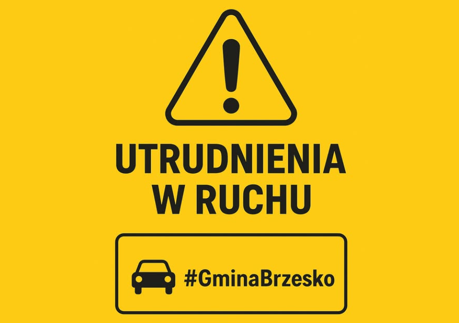 Utrudnienia w ruchu. Gmina Brzesko