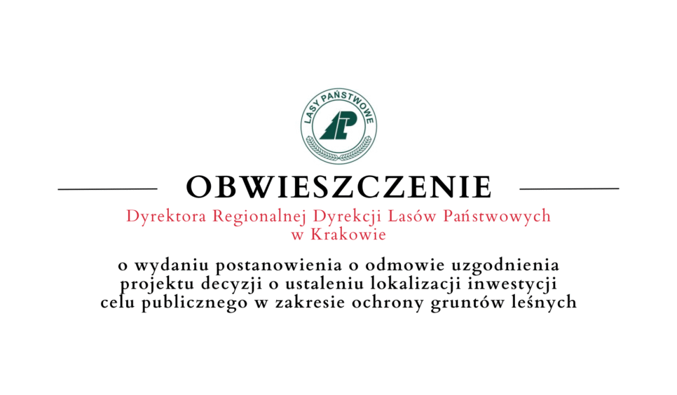 Obwieszczenie o wydaniu postanowienia – 13.11. Gmina Limanowa