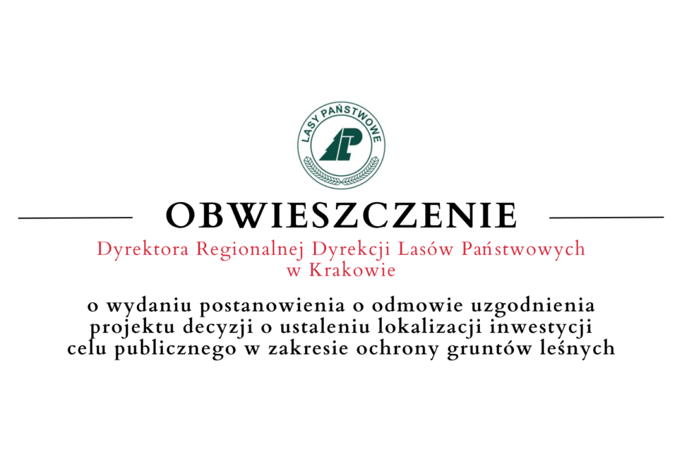 Obwieszczenie o wydaniu postanowienia – 13.11. Gmina Limanowa