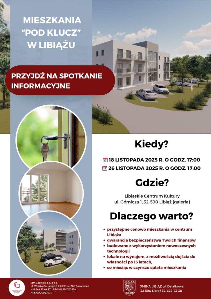 Spotkania informacyjne w sprawie nowych mieszkań SIM w Libiążu. Gmina Libiąż
