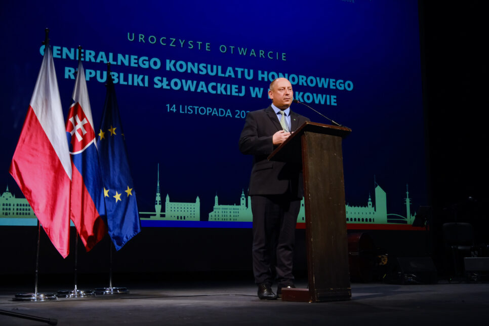 Inauguracja działalności Generalnego Konsulatu Honorowego Republiki Słowackiej w Krakowie. Małopolska