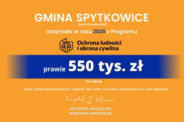 Program Ochrony Ludności i Obrony Cywilnej w gminie Spytkowice. Małopolska