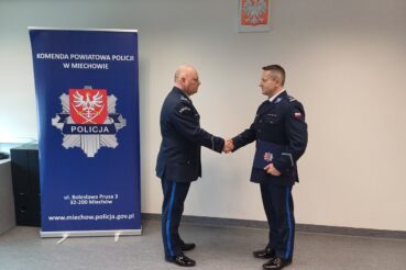 Młodszy inspektor Marcin Laskosz objął stanowisko I Zastępcy Komendanta Powiatowego Policji w Miechowie. Miechów