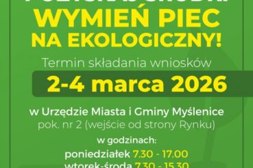 „Myślenicki Program Wymiany Pieców” – nabór wniosków. Gmina Myślenice