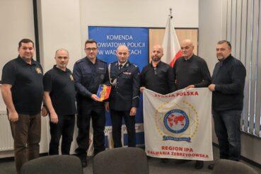 Wizyta delegacji IPA w wadowickiej komendzie . Wadowice
