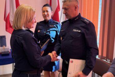 Uroczyste pożegnanie po latach służby i gratulacje z okazji awansu. Myślenice