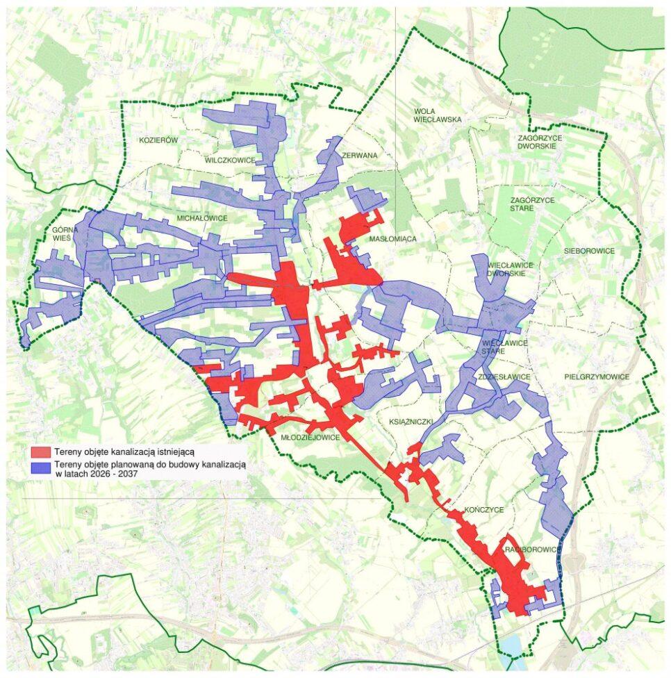 Ponad 100 km nowej sieci kanalizacyjnej.. Gmina Michałowice