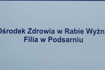 Otwarcie Filii Ośrodka Zdrowia w Podsarniu. Raba Wyżna