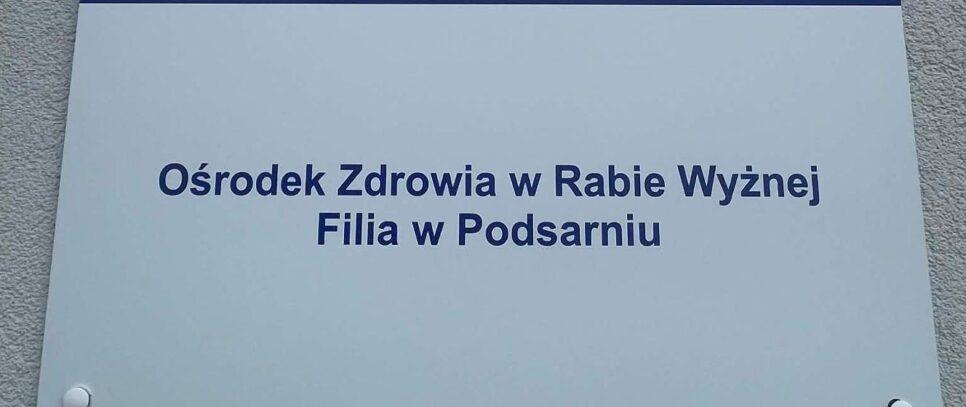 Otwarcie Filii Ośrodka Zdrowia w Podsarniu. Raba Wyżna