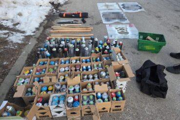 Grafficiarze zatrzymani przez policjantów ze Słomnik. Kraków