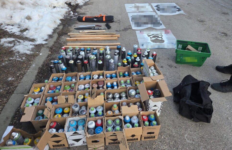 Grafficiarze zatrzymani przez policjantów ze Słomnik. Kraków