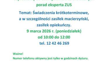 Informacja ZUS. Gmina Skała